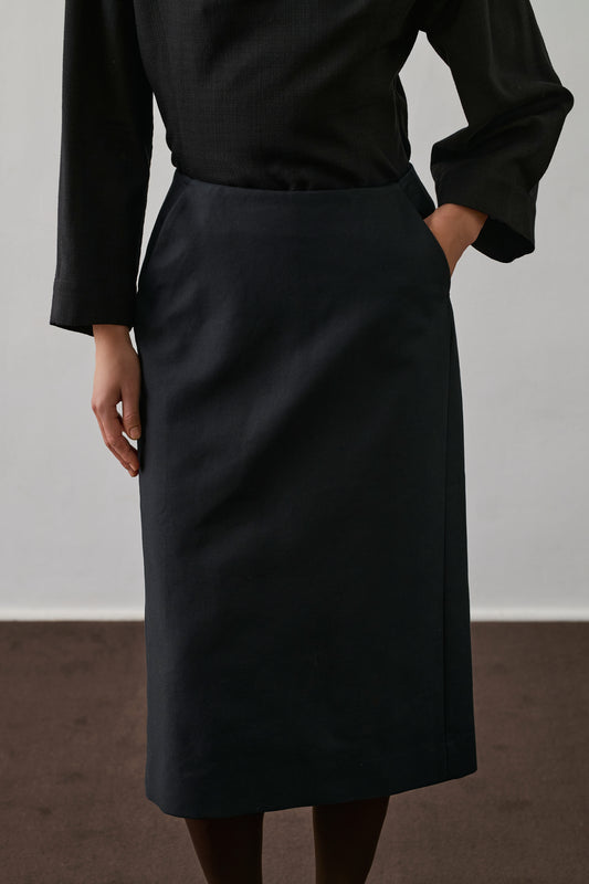 Jupe Flavia - Noir - Coton - Femme