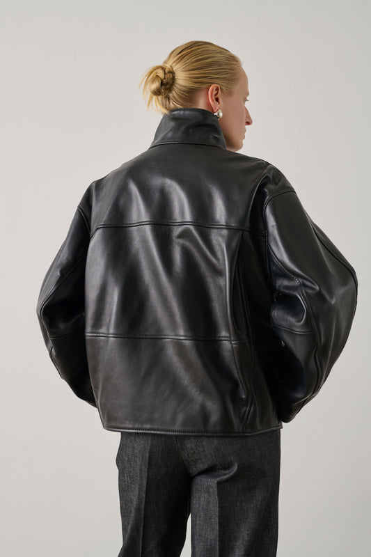 Veste Gamma - Noir - Cuir - Femme