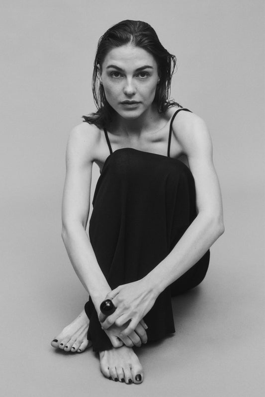 Bague Charlie - Noir - Plexiglass - Femme