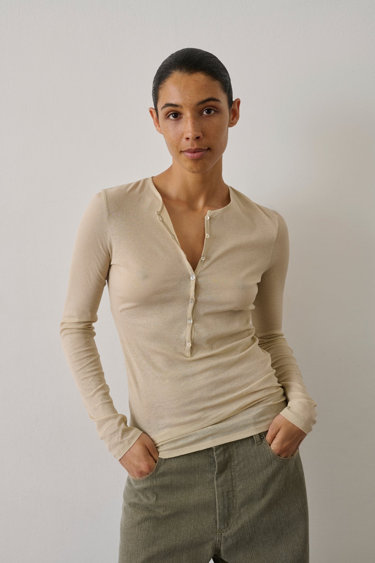 Tee-Shirt Isabella - Écru - Coton - Femme vue 1