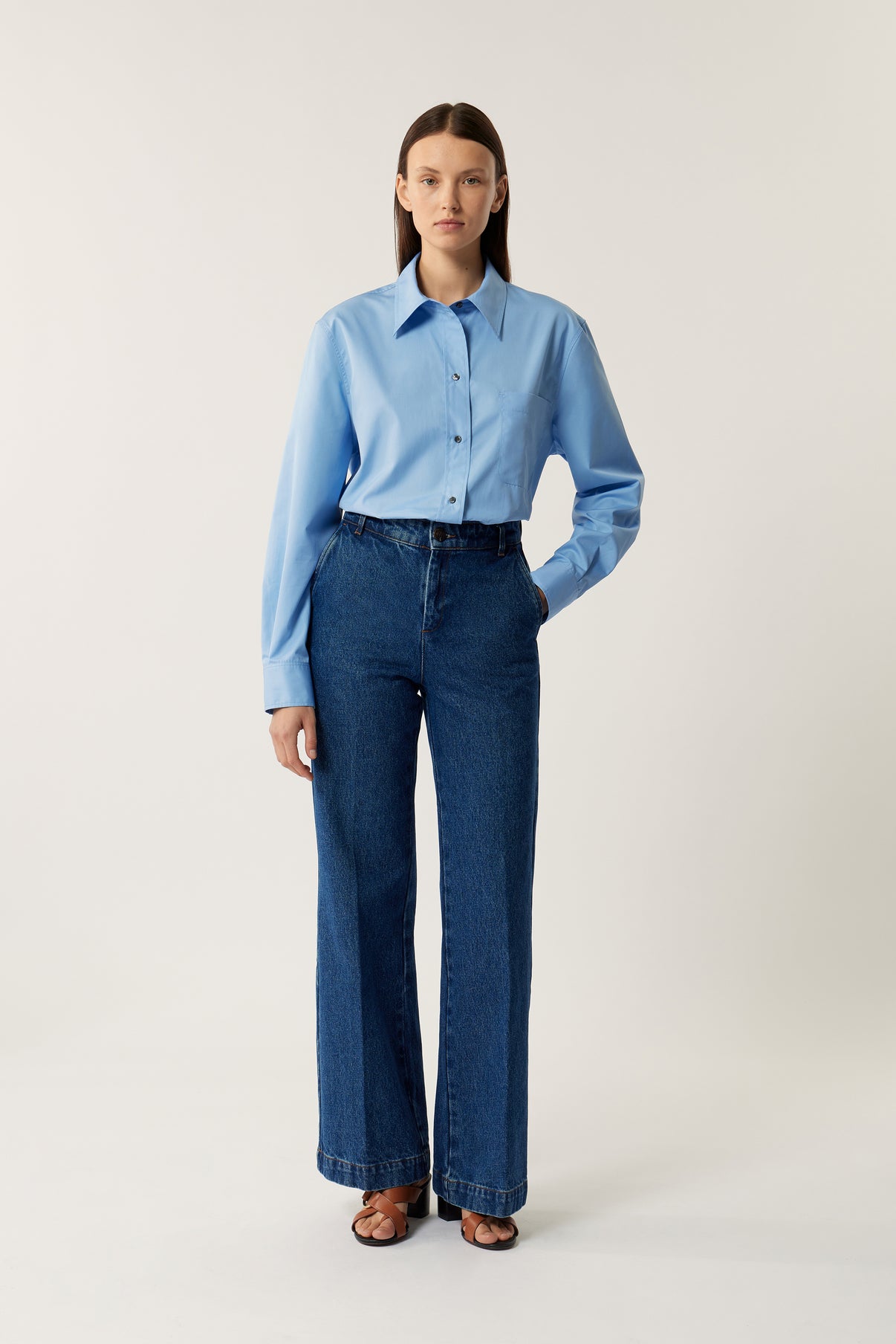 Jean California - Denim Bleu Delave - Coton - Femme vue 2