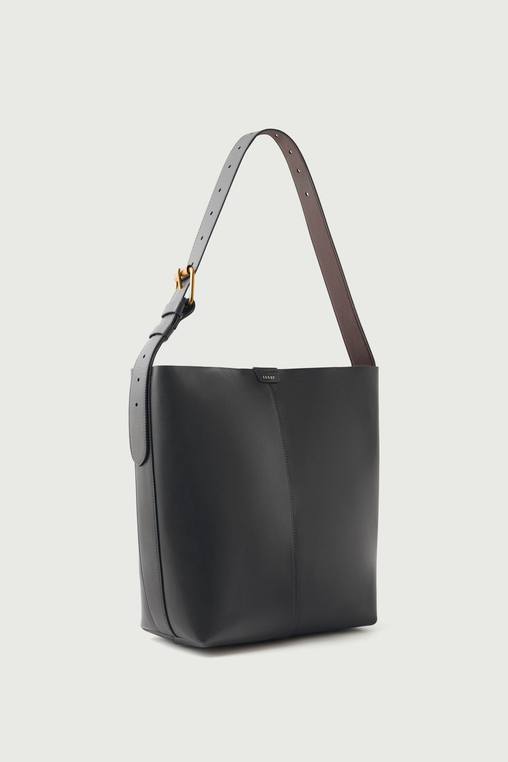 Sac Saudade - Acier/Chocolat - Cuir - Femme vue 3